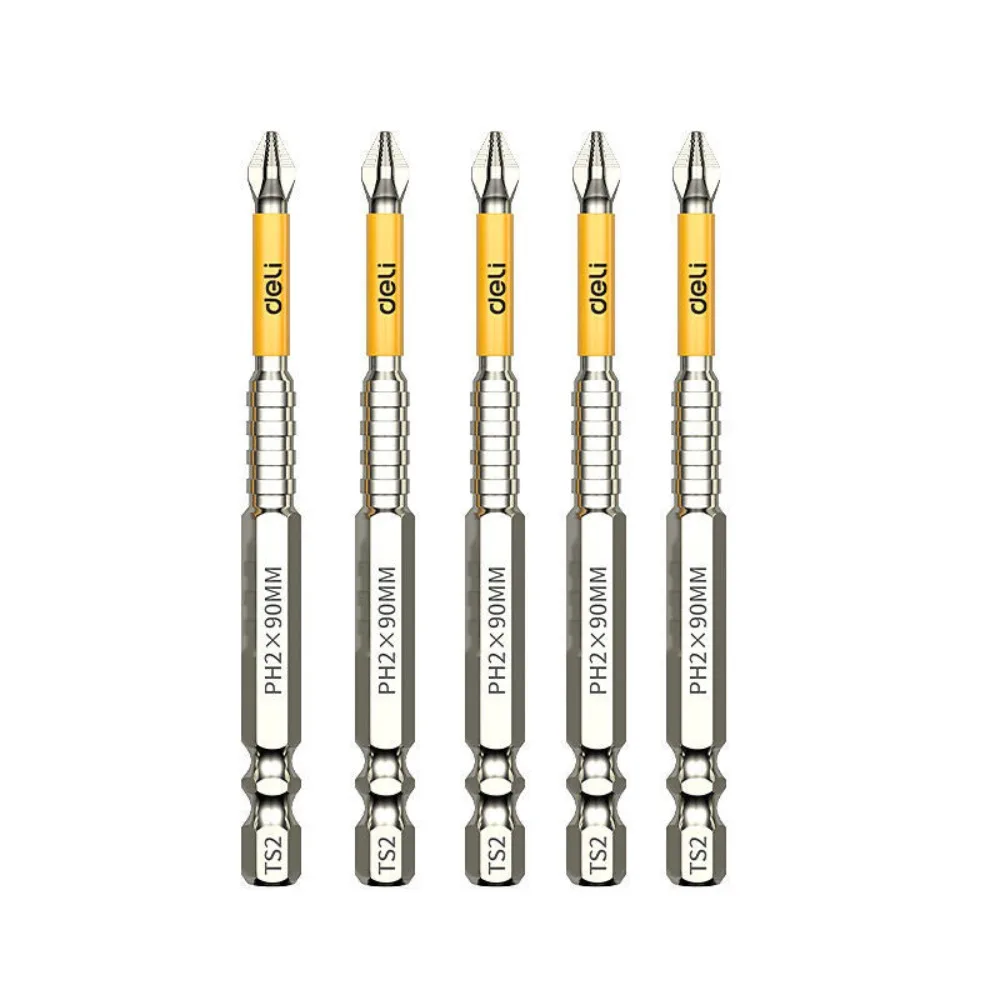 

5/6pcs Non-Slip Impact Batch Head Strong Magnetic Hardness Cross Head Bit High Torque Waterproof Ph2 Screwdriver Bits Set