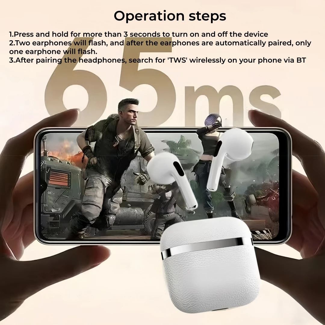 True Wireless Bluetooth 5.49 Earphones with a 72 Hour Battery Life, Semi In Ear Bluetooth Earphones for Christmas and Birthday