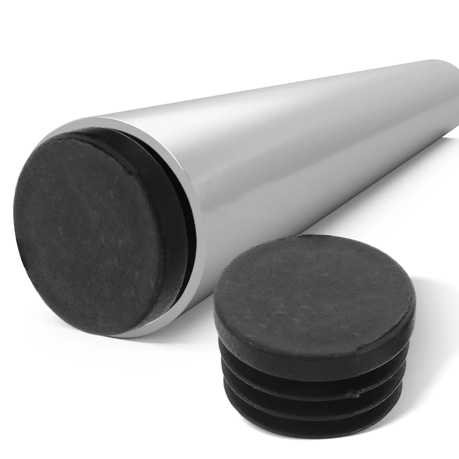 

20pcs Hole Plugs Round Tubing End Caps Protective Plastic Insert Plugs For Home Projects Sturdy Sealing Caps For Round Tubes
