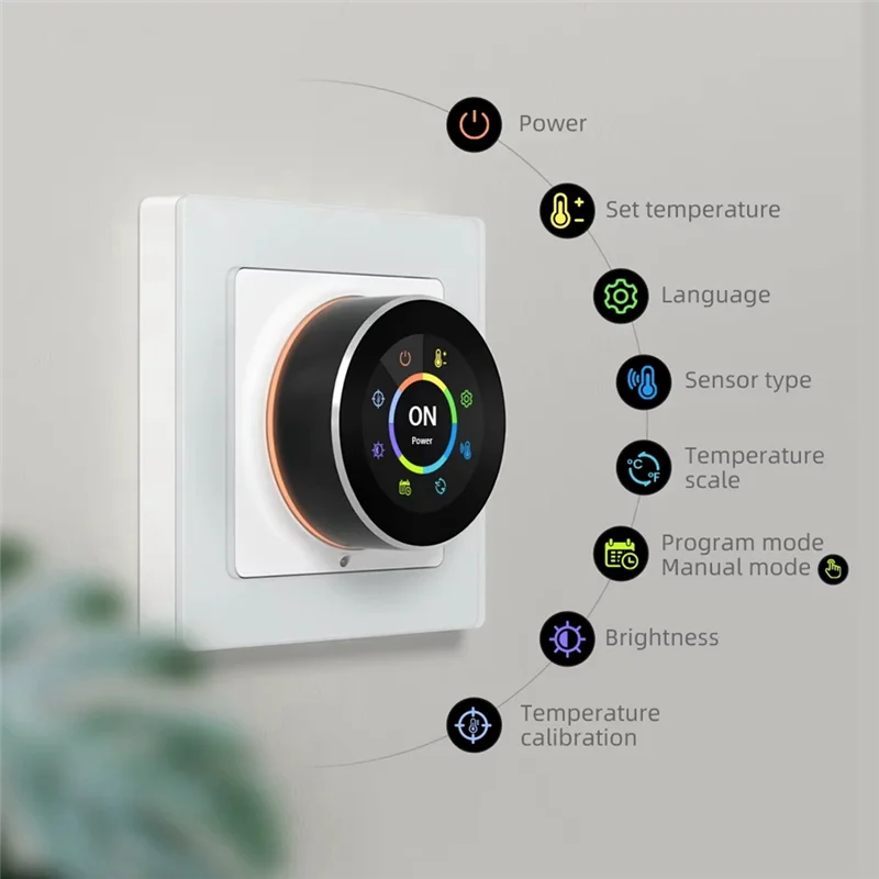 

N82R Tuya Wi-Fi умная ручка термостат водяной газовый котел электрический регулятор температуры отопления для водяного/газового котла 3A