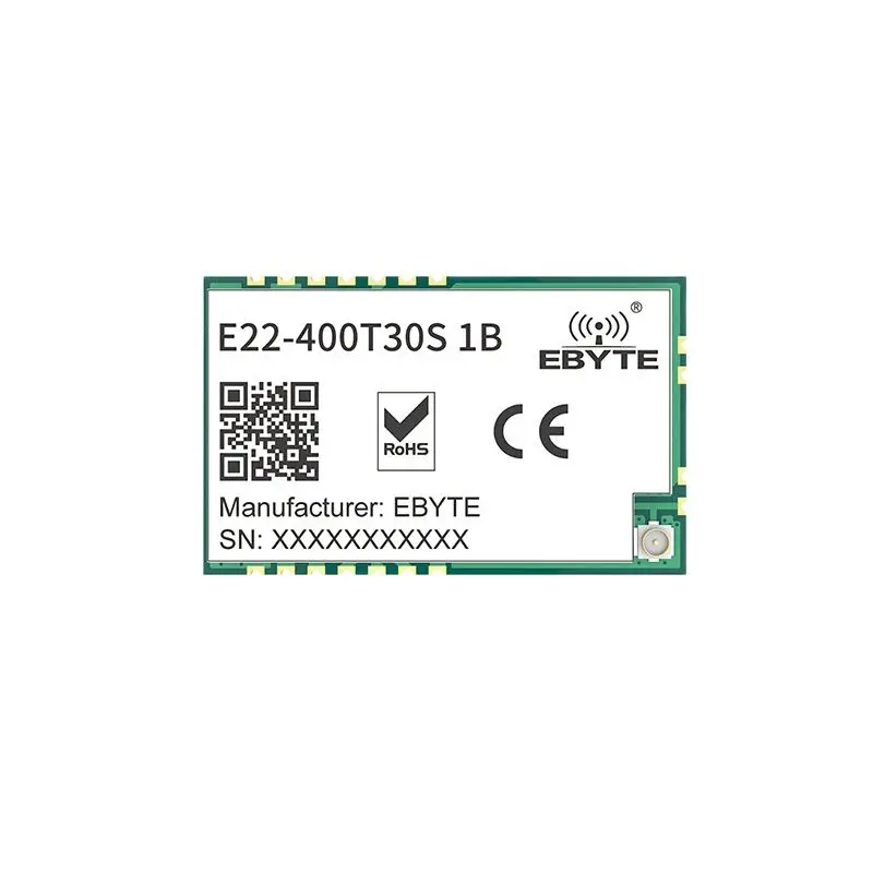 

5 шт. E22-400T30S-V2.1 Lora 433 МГц беспроводной передатчик и приемник 30 дБм UART SMD RF модуль встроенный PA + LNA штамп/IPX IoT