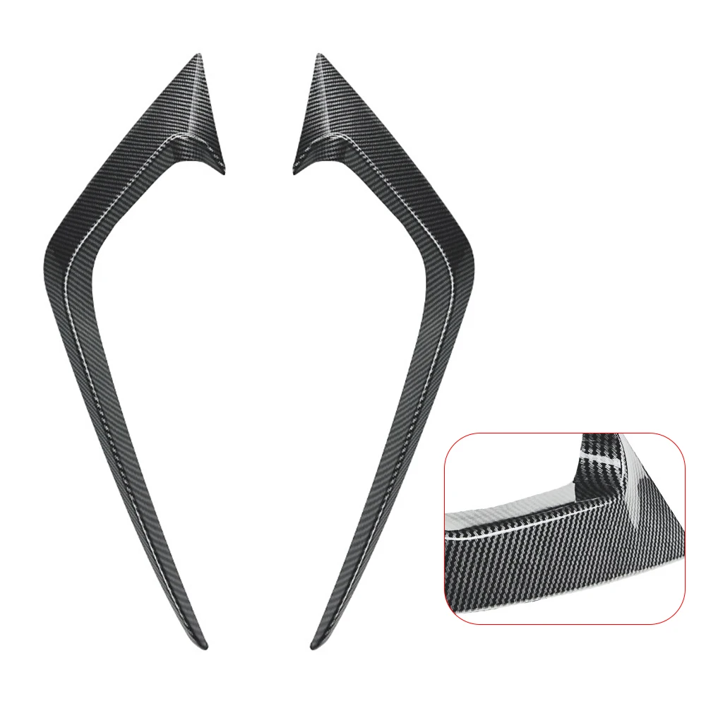 Front Bumper Wind Knife Decoration For Ford Fiesta ST MK7 2012 2013 2014 2015-2017 ABS Fog Lamp Cover Strips Trim Accessories view 4