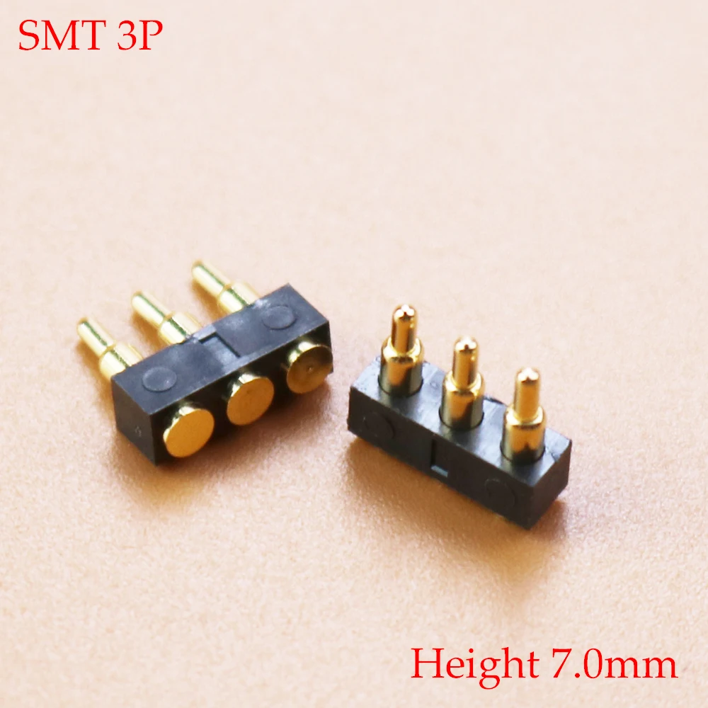 1 Piece SMT Pogo Pin Connector Pogopin Battery Spring Loaded Contact Test Probe Power Charge Header Pins 2.54 Grid