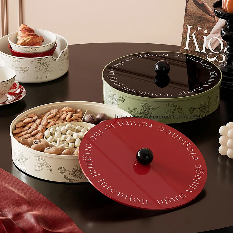 

Elegant New Fruit Bowl for Home High-Quality Living Room Coffee Table Tray for Displaying Fruits Nuts Snacks with Drainage