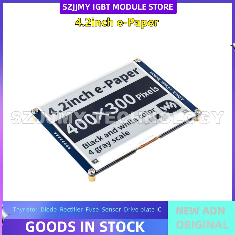 4.2-inch ink screen, bare screen, electronic paper display screen, SPI interface compatible with Arduino/Raspberry Pi