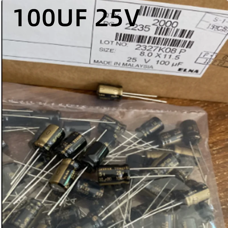 5 STKS 25 V 100 UF Elektrolytische Condensator