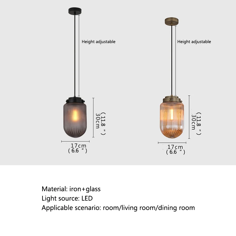 SOFEINA Nordic LED Pendant Lights Fixtures Industrial Creative Simply Design Glass Hanging Lamp for Home Bedroom