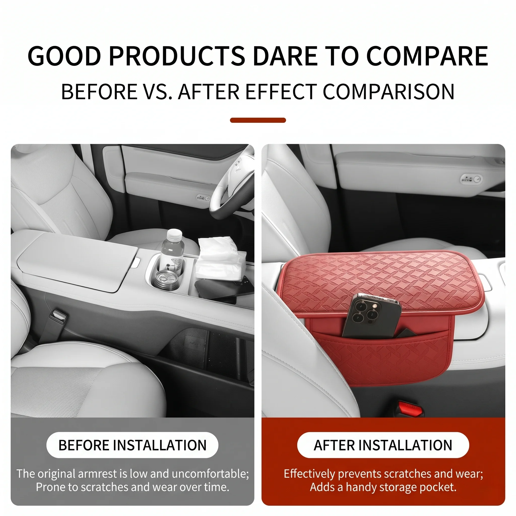 Extended PU Leather Car Center - Interior Design Services ulasan dan harga