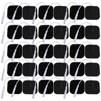 Parche de repuesto autoadhesivo de tela de 5x5cm, almohadillas de electrodos Tens no tejidas, fisioterapia para accesorios de masajeador eléctrico EMS