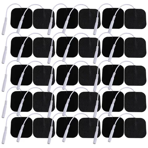 5*5 ซม.ผ้า Self กาวเปลี่ยน Patch ไม่ทอ Tens Electrodes Pads กายภาพบําบัดสําหรับไฟฟ้า EMS นวด Accessorie