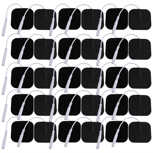 Parche de repuesto autoadhesivo de tela de 5x5cm, almohadillas de electrodos Tens no tejidas, fisioterapia para accesorios de masajeador eléctrico EMS