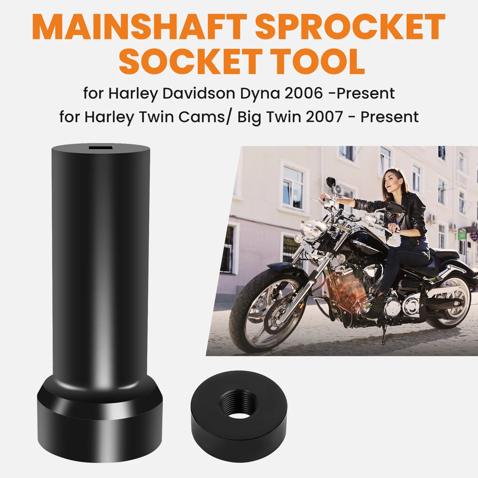 

Mainshaft Lock Nut 2 1/4" Sprocket Socket For Harley Twin Cams/ Big Twin 2007