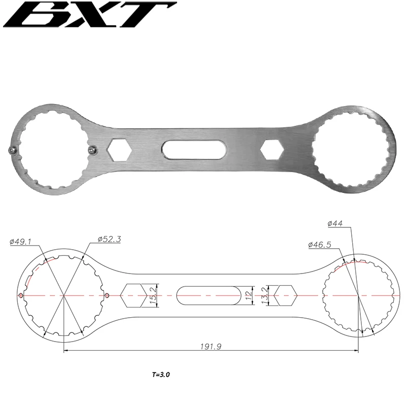 Aluminum alloy T47 Installation Tool,T47 Road Bike Frame Bottom Bracket 24mm End Cap For Road Frame BXT-Model-145