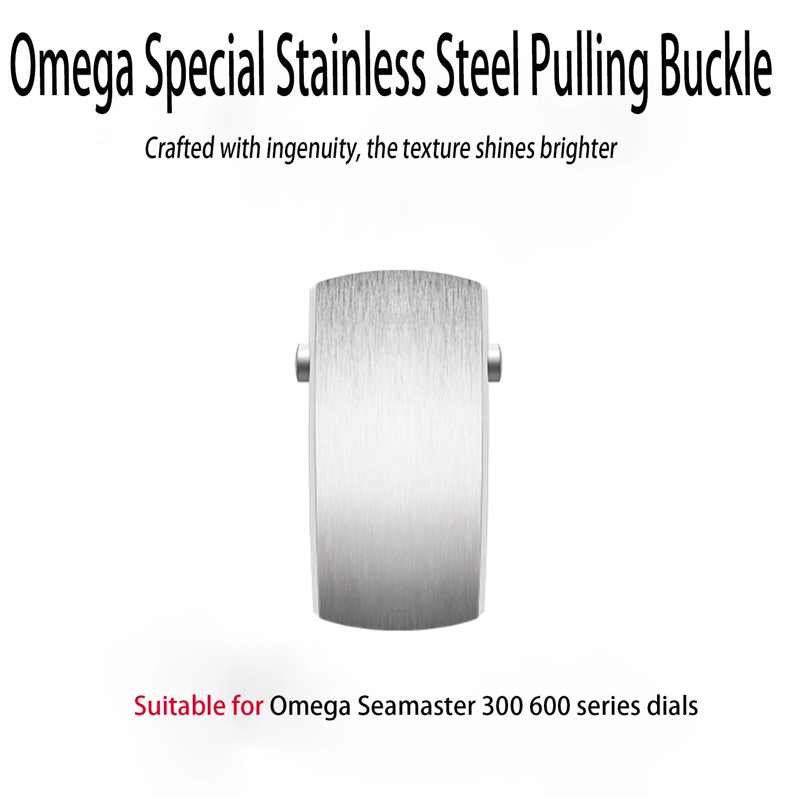 Super Quality 316L Push Slider Solid Stainless Steel Watchband Buckle Fit For Omega Strap New Seamaster 300/600 Clasp Parts