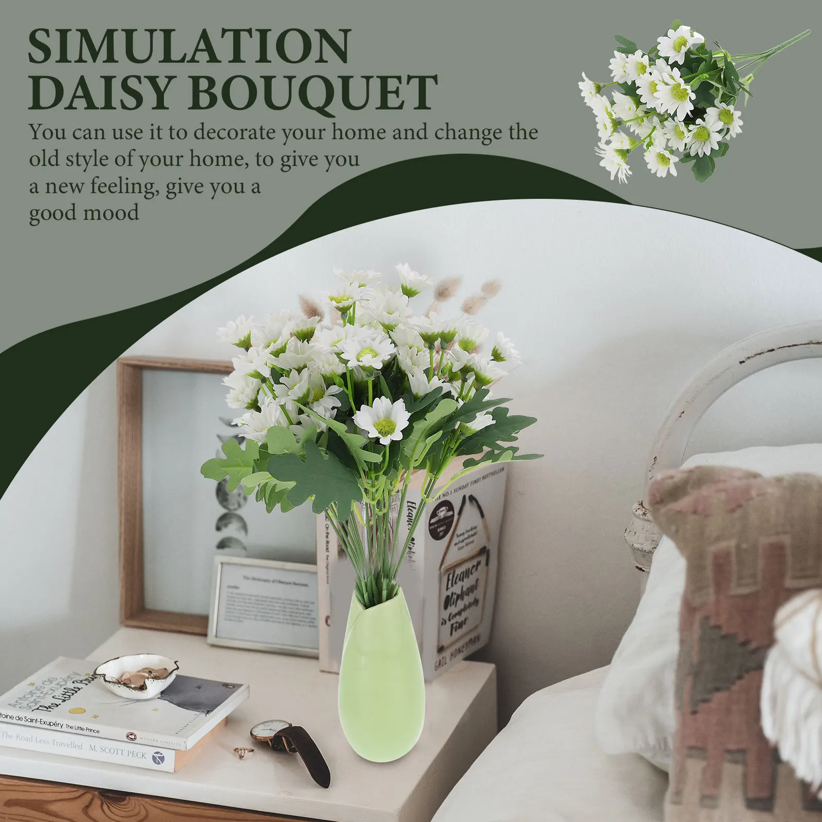 

3 Pcs Bouquet Artificial Wedding Decor Bouquets Decorations Plastic Flower Arrangements