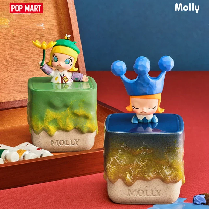 

POPMART Molly Scenery Along The Way Trendy Refrigerator Magnet Series Scented Candle Blind Box Surprise Guess Bag Mystery Box