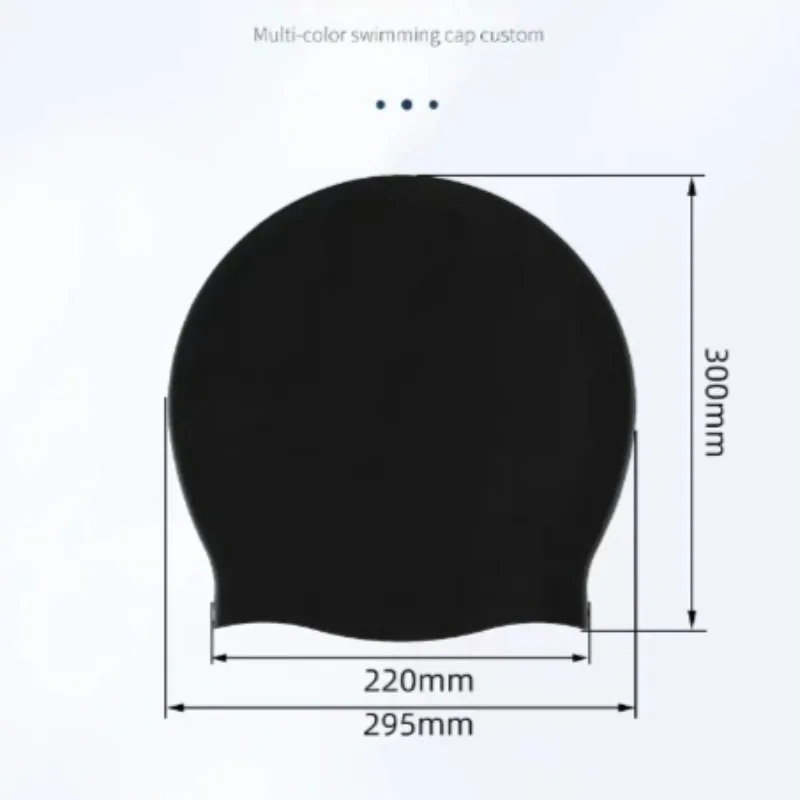 Cuffia da nuoto in silicone da donna, capelli lunghi, taglia extra large, elastica, impermeabile, comoda, alta elasticità, da spiaggia, estiva