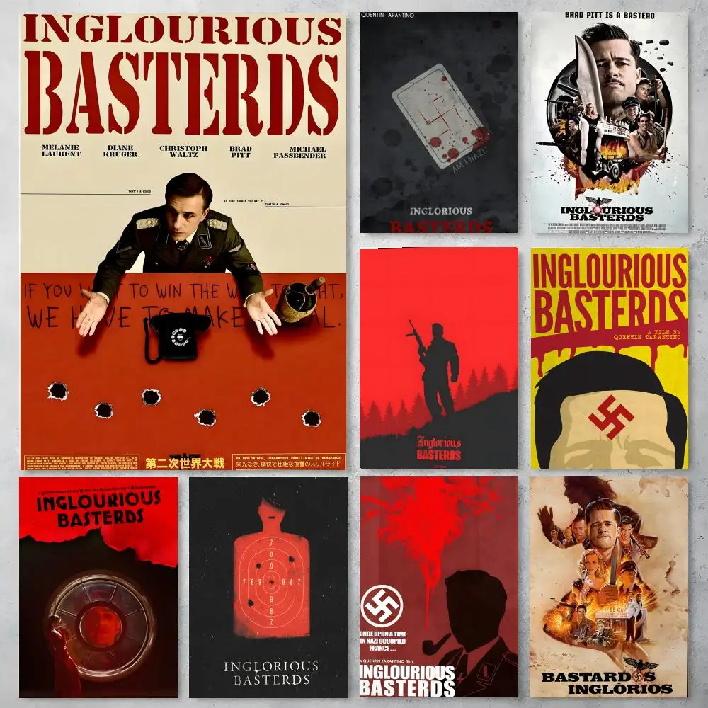 Classic War Movies Inglourious Basterds Poster High-definition posters, wall art for living room and home decor.