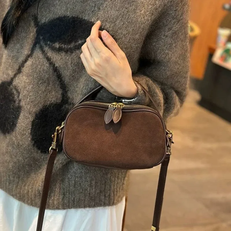 

Новая матовая кожаная сумка 2026 года – модная и стильная женская сумка, подходящая к любому образу, компактная и портативная, сумка через плечо