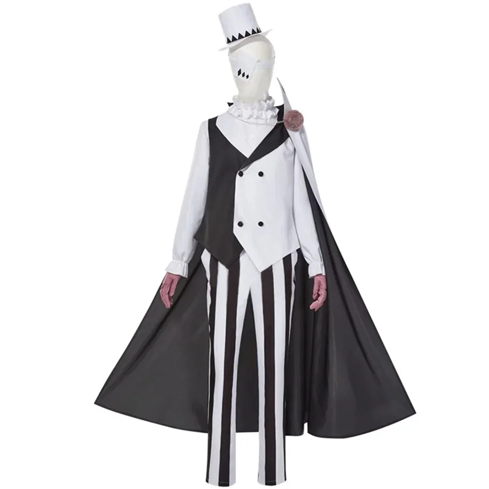 Anime Bungou Stray Dogs Nikolai Gogol Cosplay Costume Suit Cloak White Black Uniform Halloween Christmas Clothes Season 4