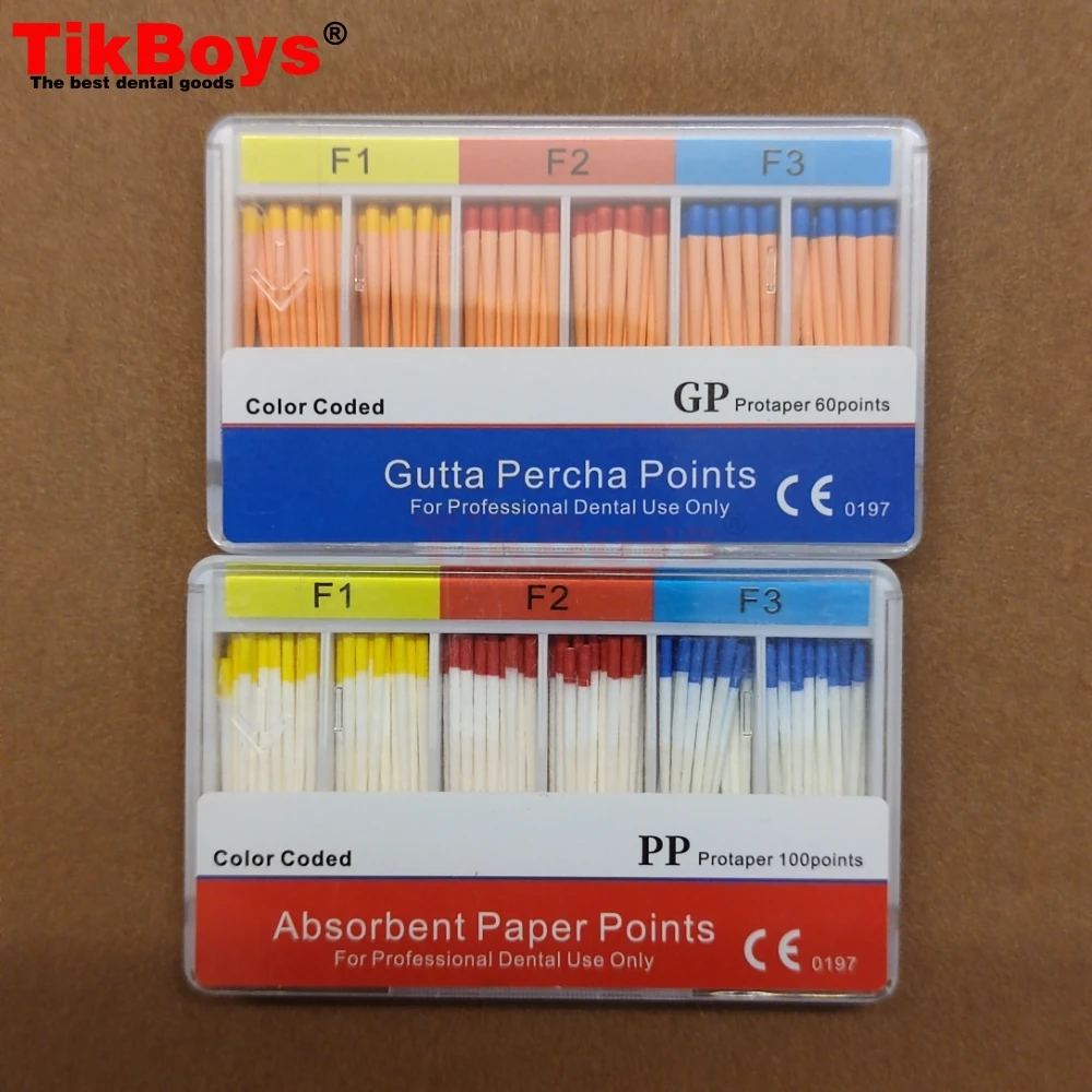 Dental PP02 15# 20# Absorbent Paper Points Root Cancel Endodontics Cotton Fiber Tips Dental Matirial PP04 PP06 Carillas Dentales