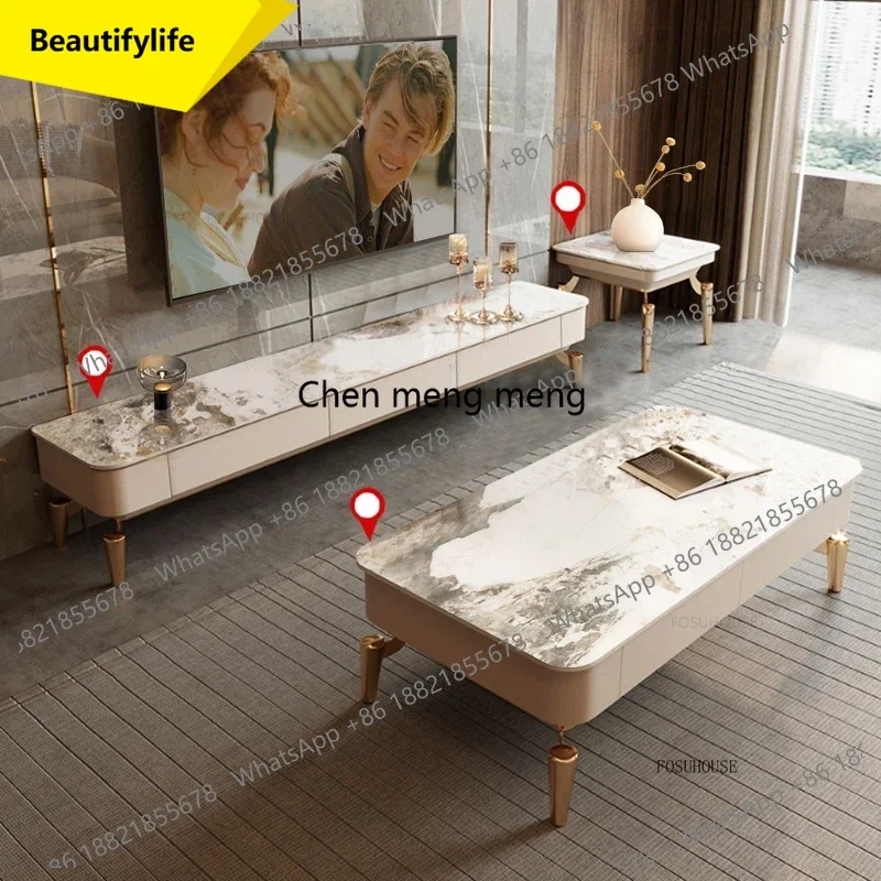 Mueble para Televisor de Lujo a55, Mesa de Salón Moderna, Gabinetes Sencillos, Estilo Francés, Mueble para Televisor Económico