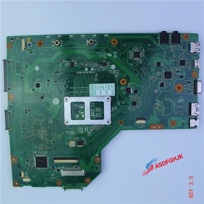 Original For ASUS K54L X54L X54H Laptop Motherboard rev 3.0 Mainboard 60-N7BMB2200  Fully tested