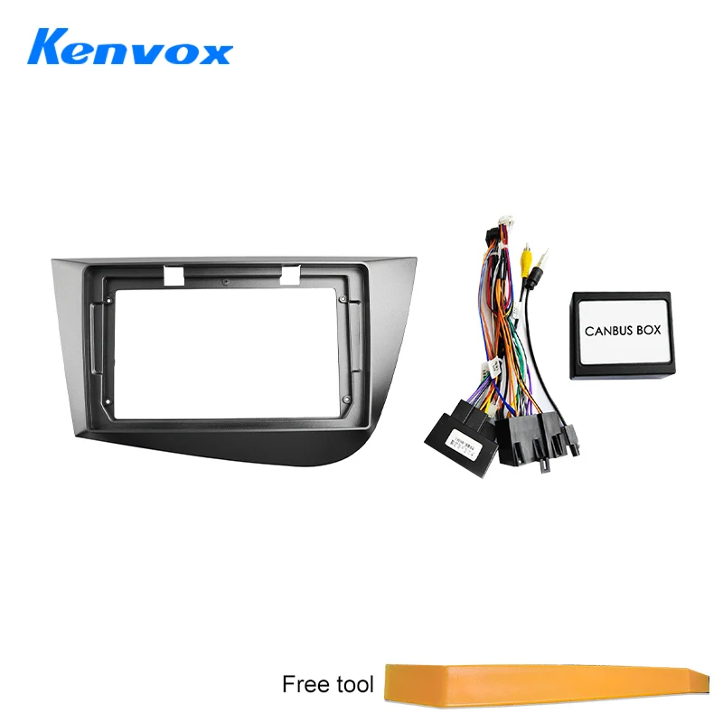 Car Radio For Seat Leon 2 2005 - 2012 Android 2 Din Stereo Mounting Bezel Faceplate Frame Kit