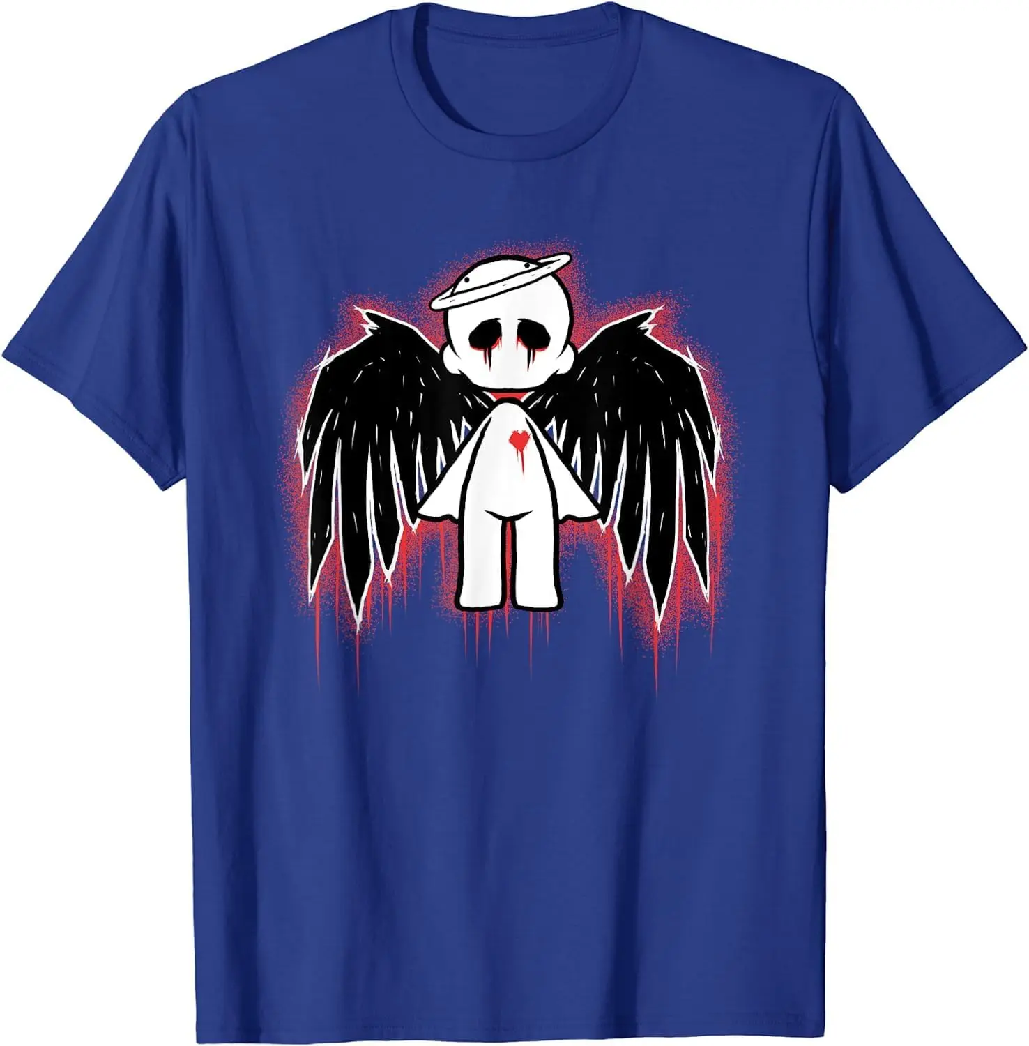 Lonely Sad Emo Gothic Angel Lover T-Shirt  High Quality 100%Cotton Short Sleeve