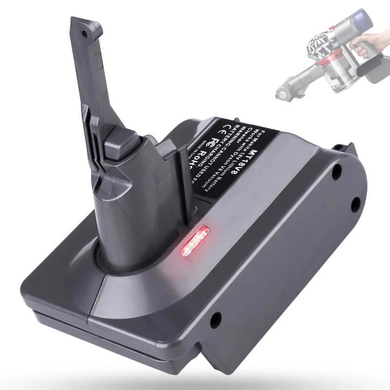 MT18V6 Battery Converter Adapter for Makita 18V Li-ion Battery Convert To For Dyson V6 V7 V8 SV04 SV03 DC59 DC58 DC62 SV09 SV05