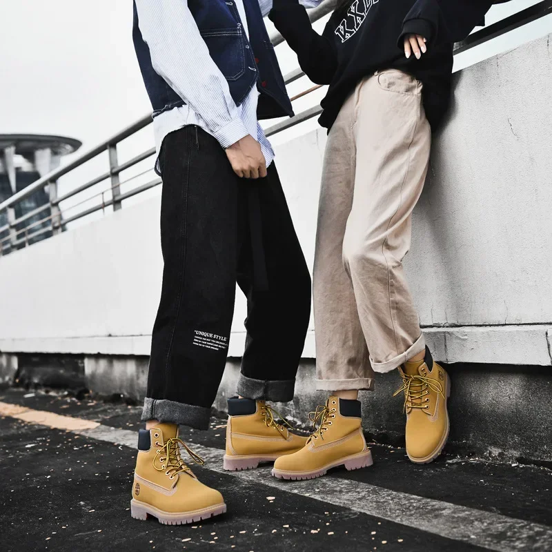 Men Women Short Boots High Quality Autumn Winter 2025 Couple Plush Thick Soled High Top Snow Boots Outdoor Sports Leisure Shoes