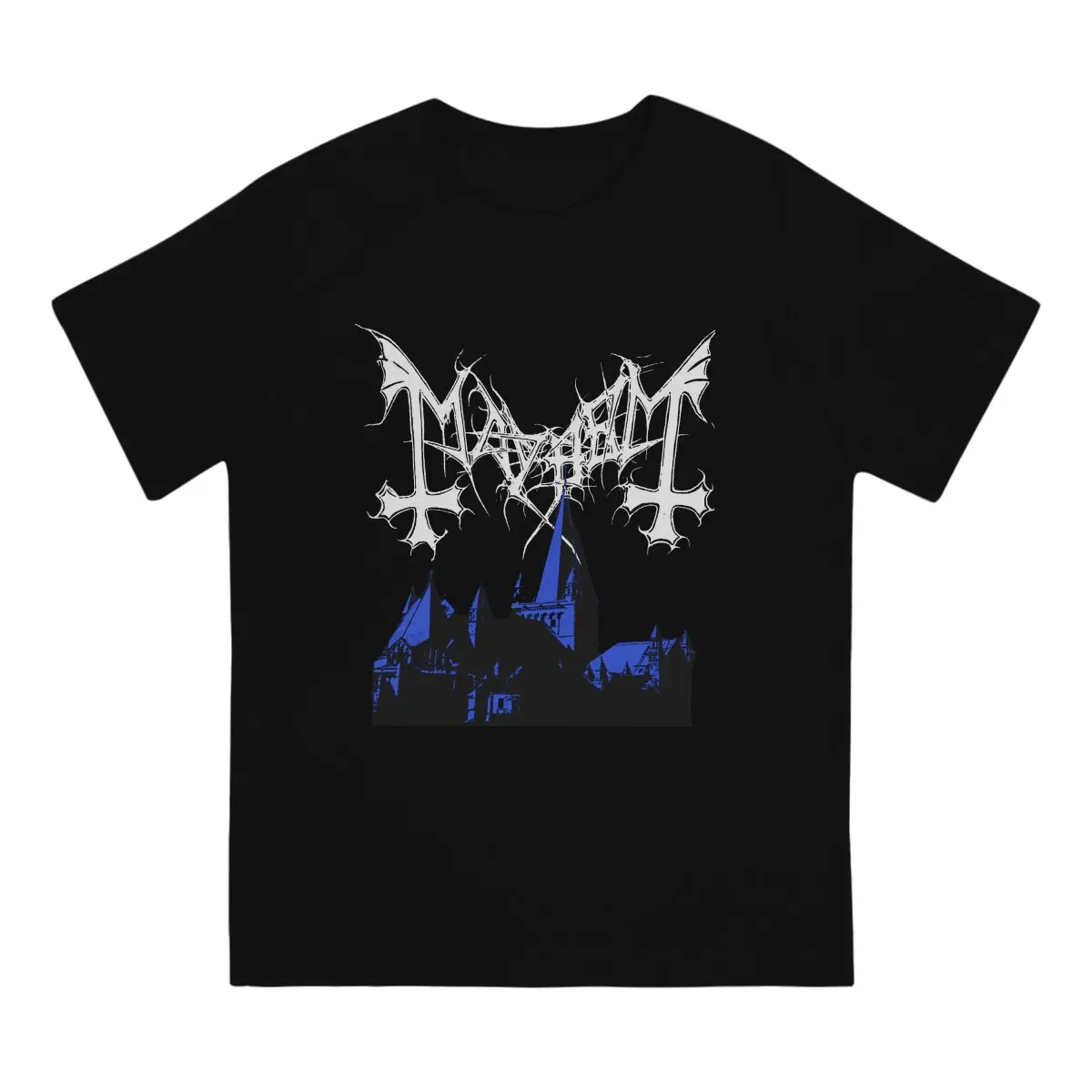 Mayhem De Mysteriis Dom Sathanas Men's T Shirts Norwegian Band Mayhems Fashion Tees Short Sleeve O Neck T-Shirts Pure Cotton