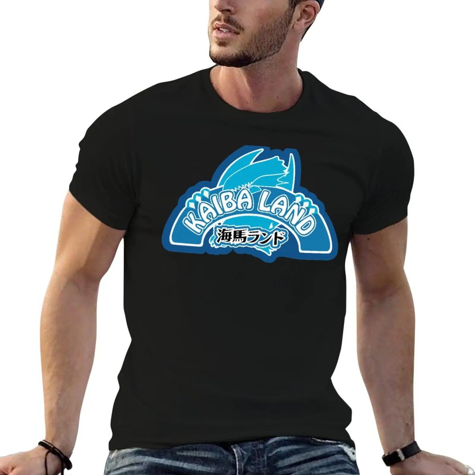 

Kaibaland Logo T-Shirt hippie clothes man t shirt boys animal print black t-shirts for men