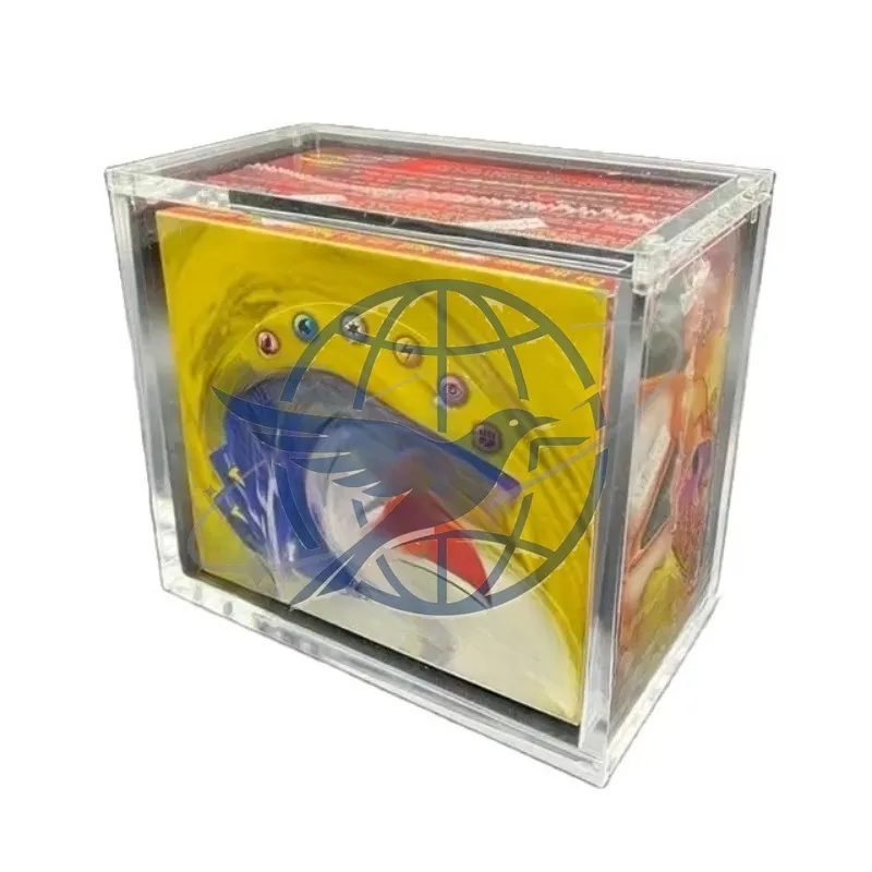Clear Strong Magnet Acrylic for Pokemon ETB Display Case Evolutions Booster Box for Protector
