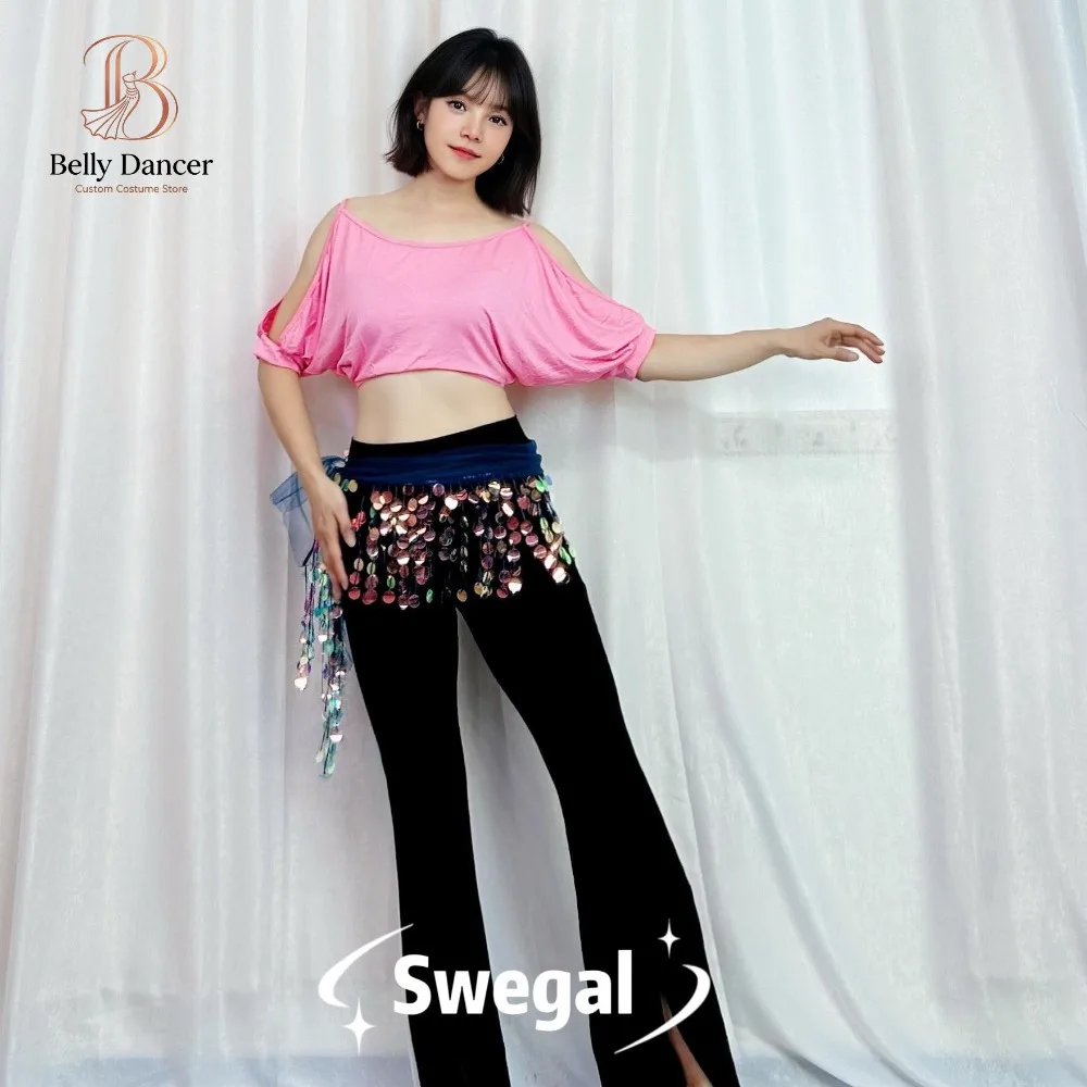 Customized Belly Dance Practice Dress Tongluo Pieces Waist Chain Multi Purpose Hip Scarf Waist Scarf Multi Color Diamond Flower
