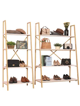 Simple And New Clothing Store Shoe Rack Bag Storage Display Rack Shoe Store Display Rack Cabinet Multi-layer Shoe Selling Gold S