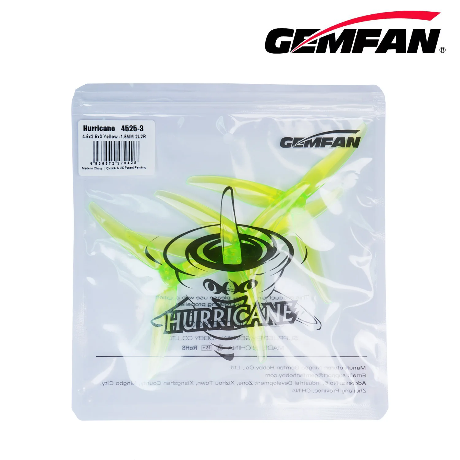 Gemfan 4525/3630/3525/3520/4023 3-Blatt-Propeller Hohe Spannung und geringes Gewicht Aus PC-Material Geeignet für Drohnen FPV – Detail 8