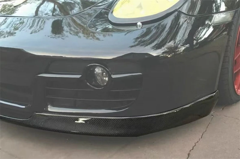 For Porsche Cayman Boxster 987 987.1 Real Carbon Fiber Front Lip Front Bumper Lower Lip Under Spoiler Splitter Body Kit view 5