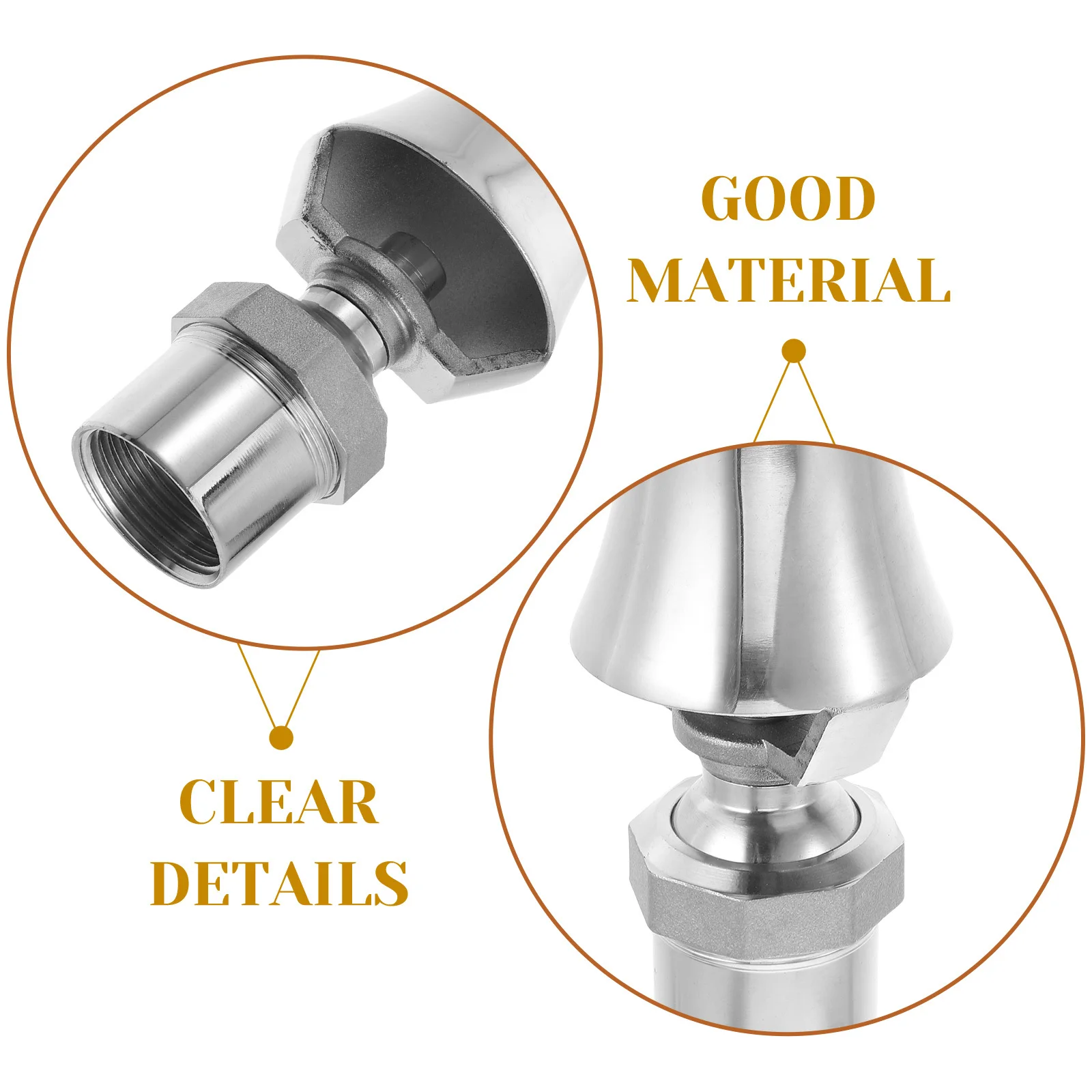 Buse de pulvérisation de fontaine réglable en acier inoxydable, buse de pulvérisation pour jardin, étang, parc, paysage, arroseur de champignons, 1 pièce