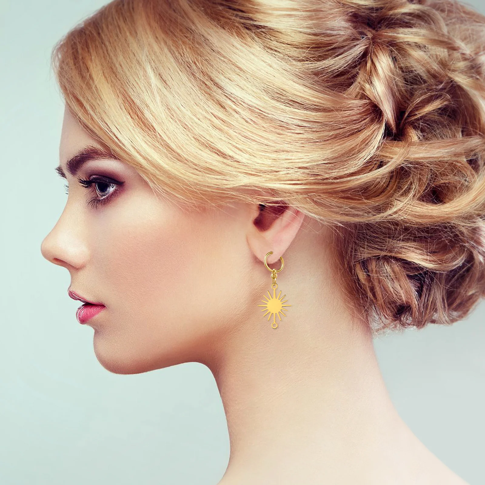 

50Pcs Sun Pendant Connectors Creative Sun Shape Charms for DIY Jewelry Making Craft Supplies Accessories Jewelry Charms