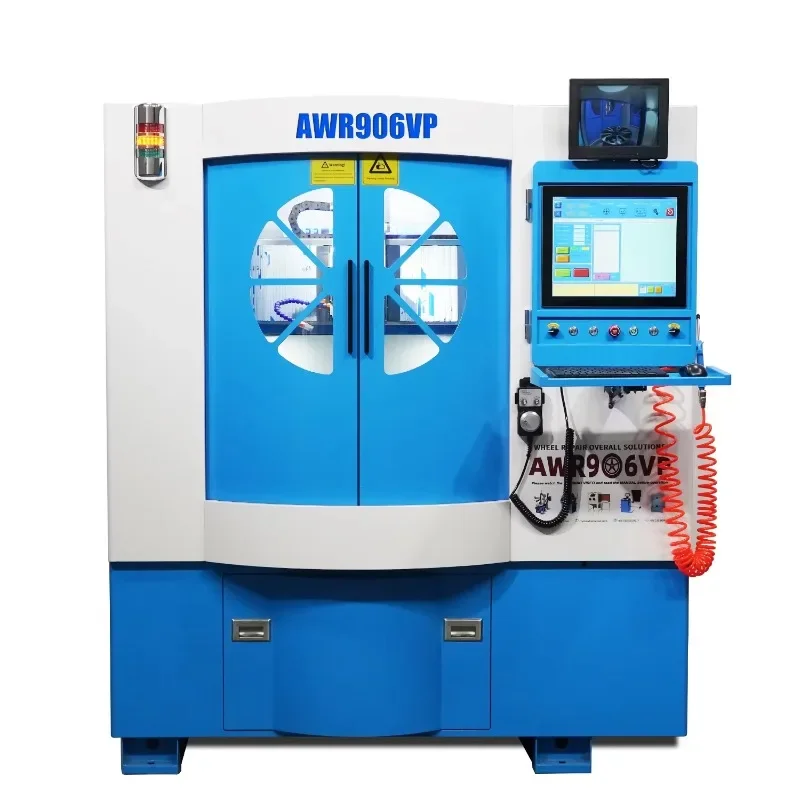 Crystal New Vertical Diamond Cutting Alloy Wheel Repair CNC Machine AWR906VP