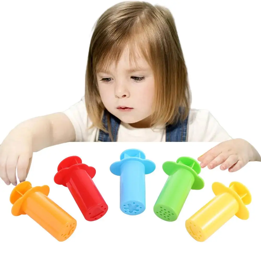 Plastilina de colores para niños, juego de 5 extrusoras de masa inteligentes de colores, accesorios de juguete, 5 unidades por Set