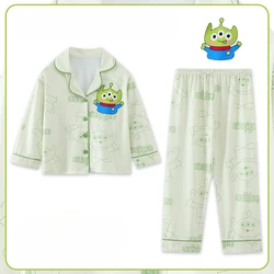 Disney Toy Children Pajama Sets New Popular Anime Print Soft Comfortable Kids Nightclothes Set Loose Trendy Breathable Pajamas