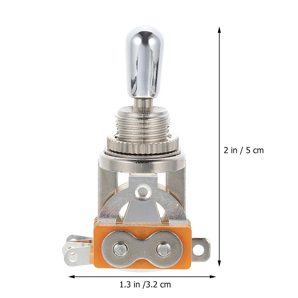 

2Pcs Guitar 3 Way Toggle Switch Metal Pickup Selector Replacement Parts Electric Guitar Accessories Style Toggle