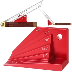 T-Bevel Block Gauge Aluminum Alloy Measuring Block Angle Finder for Protractor Carpenter Woodworking Tools