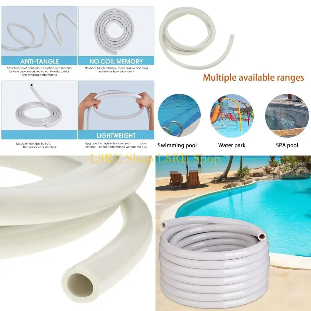 L8RE Pool Maintenance Hose 10 Feet Easy Installation Pool Cleaner Hose Replacement