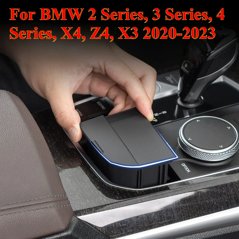 

LHD RHD Central Console Gear Lever Modified Storage Box For BMW 2 Series, 3 Series, 4 Series, X4, Z4, X3 2020-23 Car Storage Box