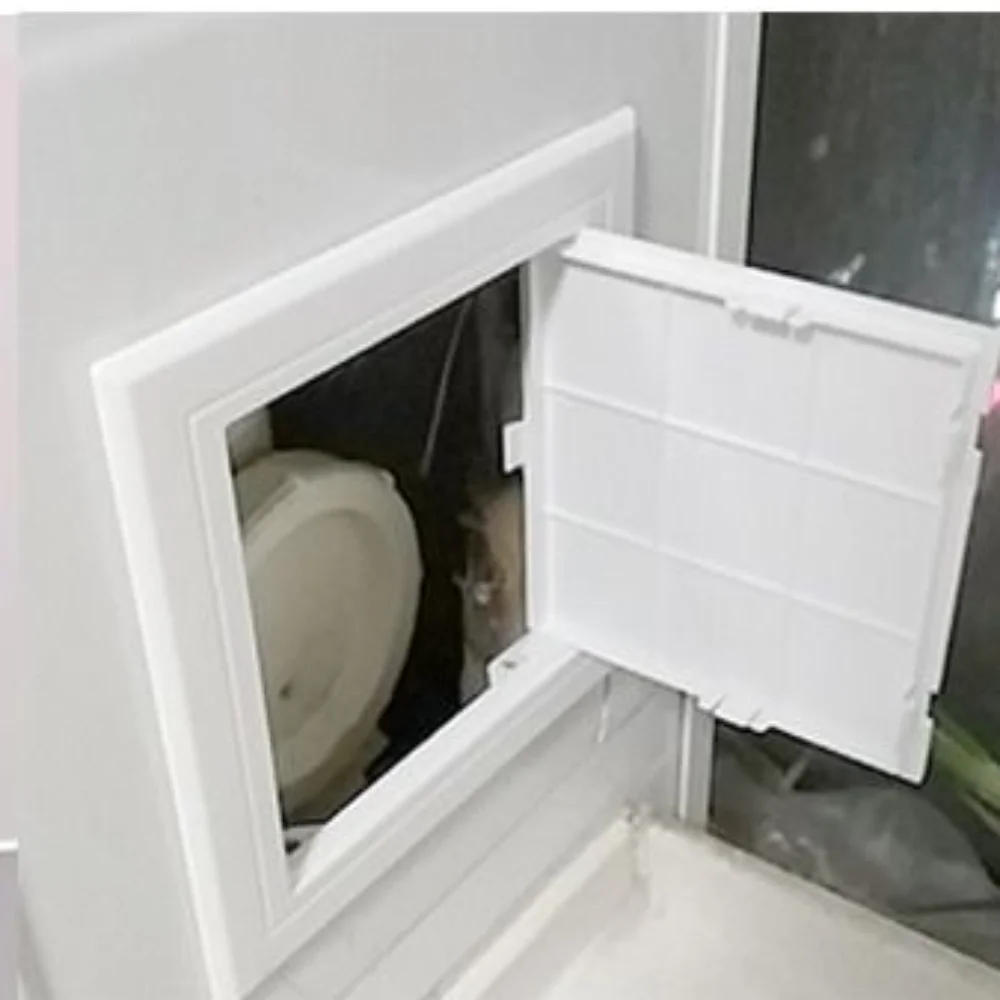 Mew-Panel de acceso blanco para puerta, cubierta de solapa de apertura autoadhesiva de plástico, orificio de inspección, puertas, puerto de inspección de techo y pared