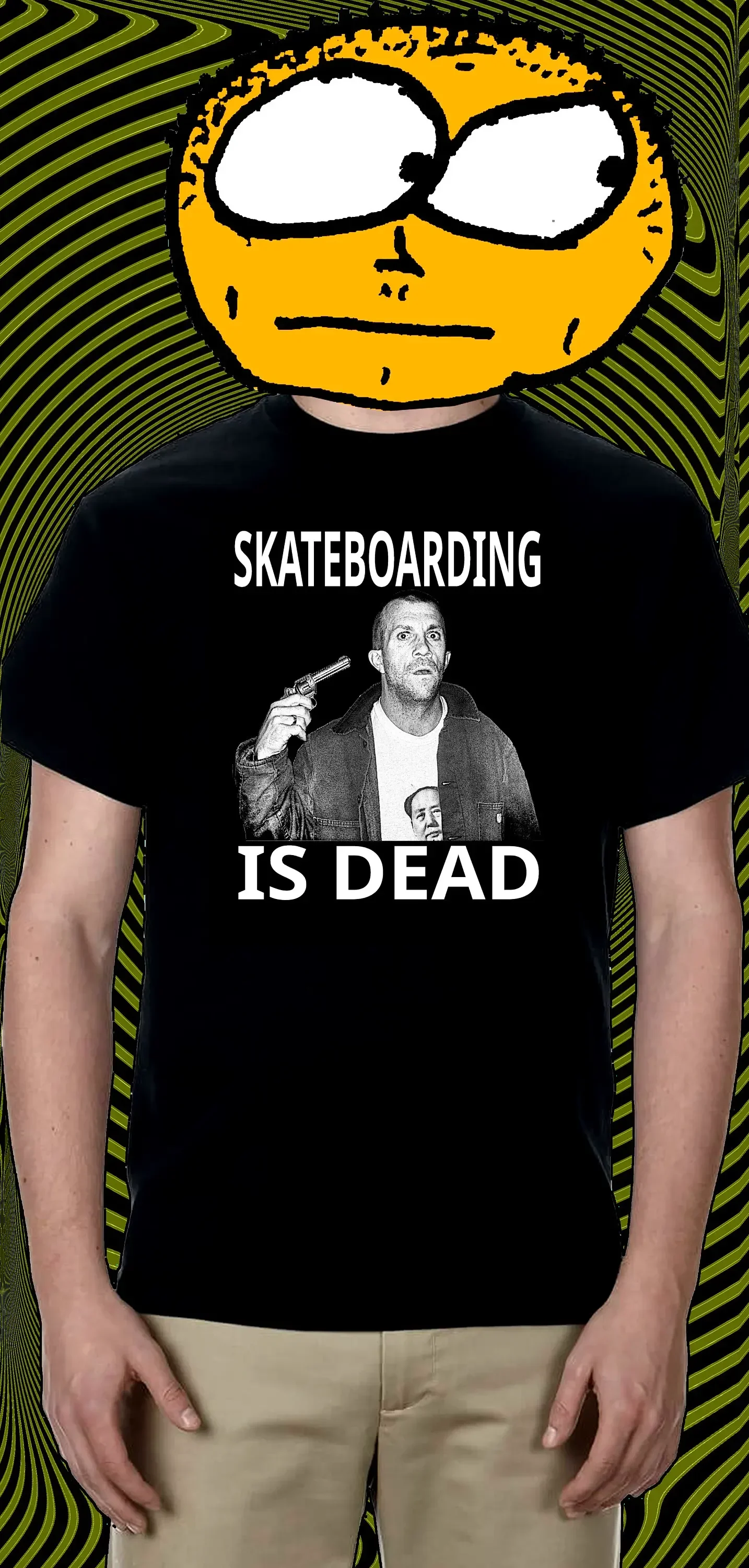Jake Phelps Skateboarding Is Dead T Shirt