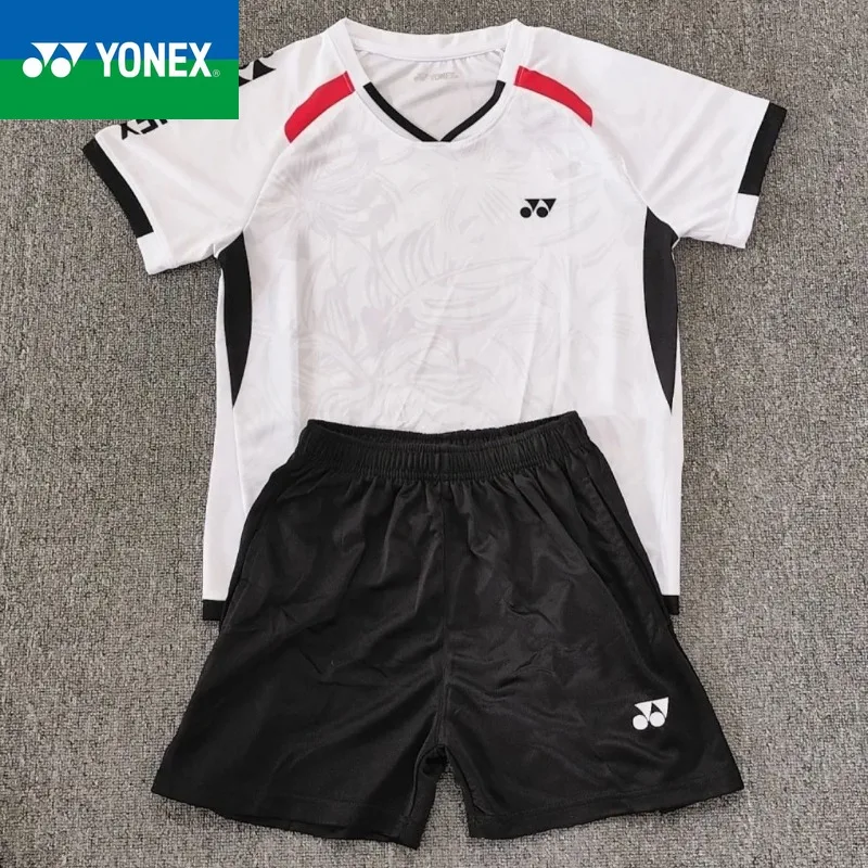 Yonex-بدلة تنس الريشة قصيرة الأكمام للرجال والنساء ، سريعة الجفاف ، تسمح بمرور الهواء وتمتص العرق ، جديدة ،